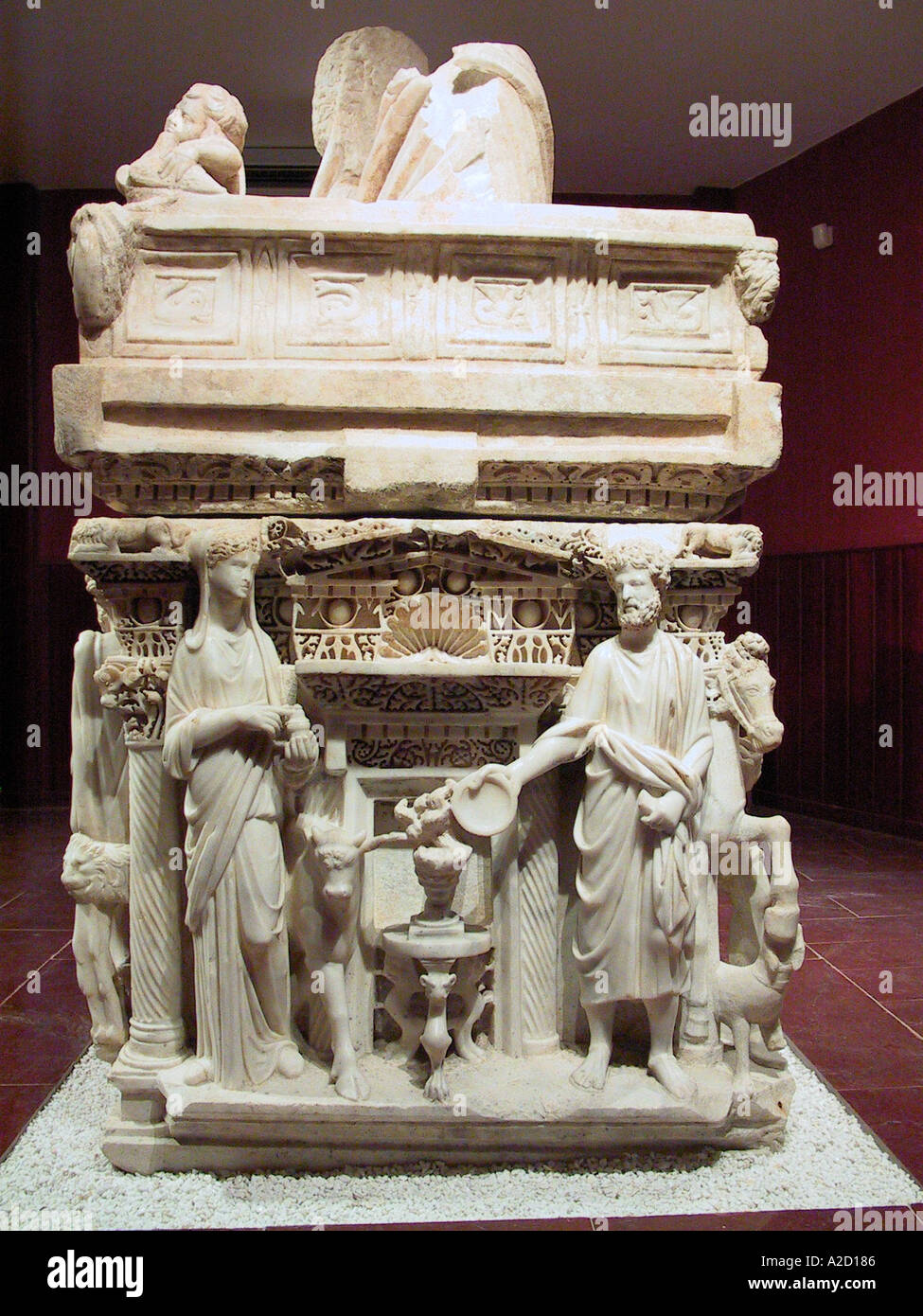 Der Sarkophag von Antakya Mitte 3. Jh. Museum Antakya Hatay Türkei Stockfoto