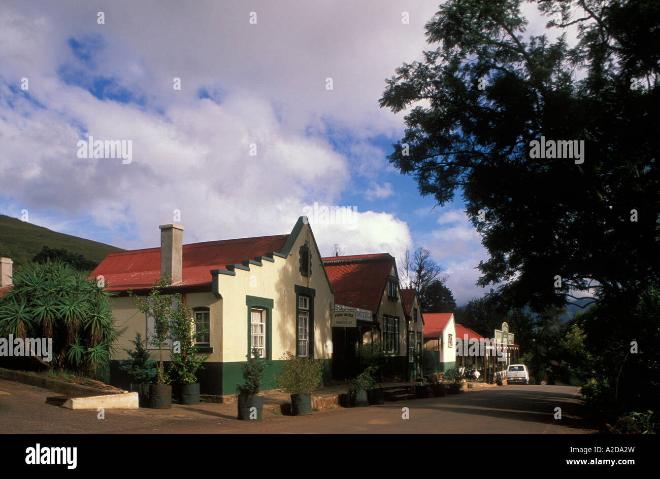 Pilgrim es Rest Goldminen Dorf vom 1870 s ist heute ein Nationaldenkmal Mpumalanga in Südafrika Stockfoto