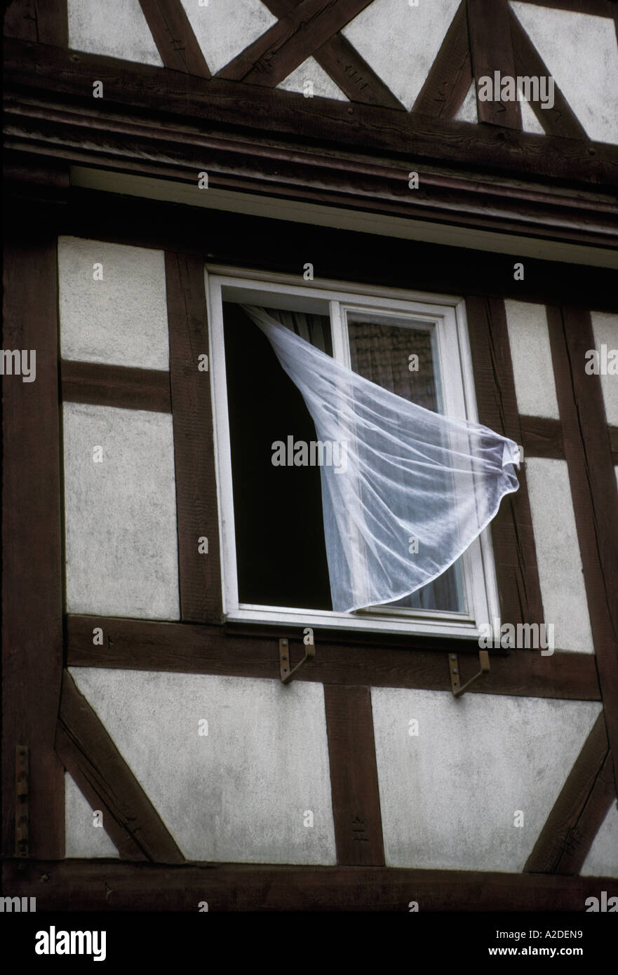 Fenster Haus wind Stockfoto