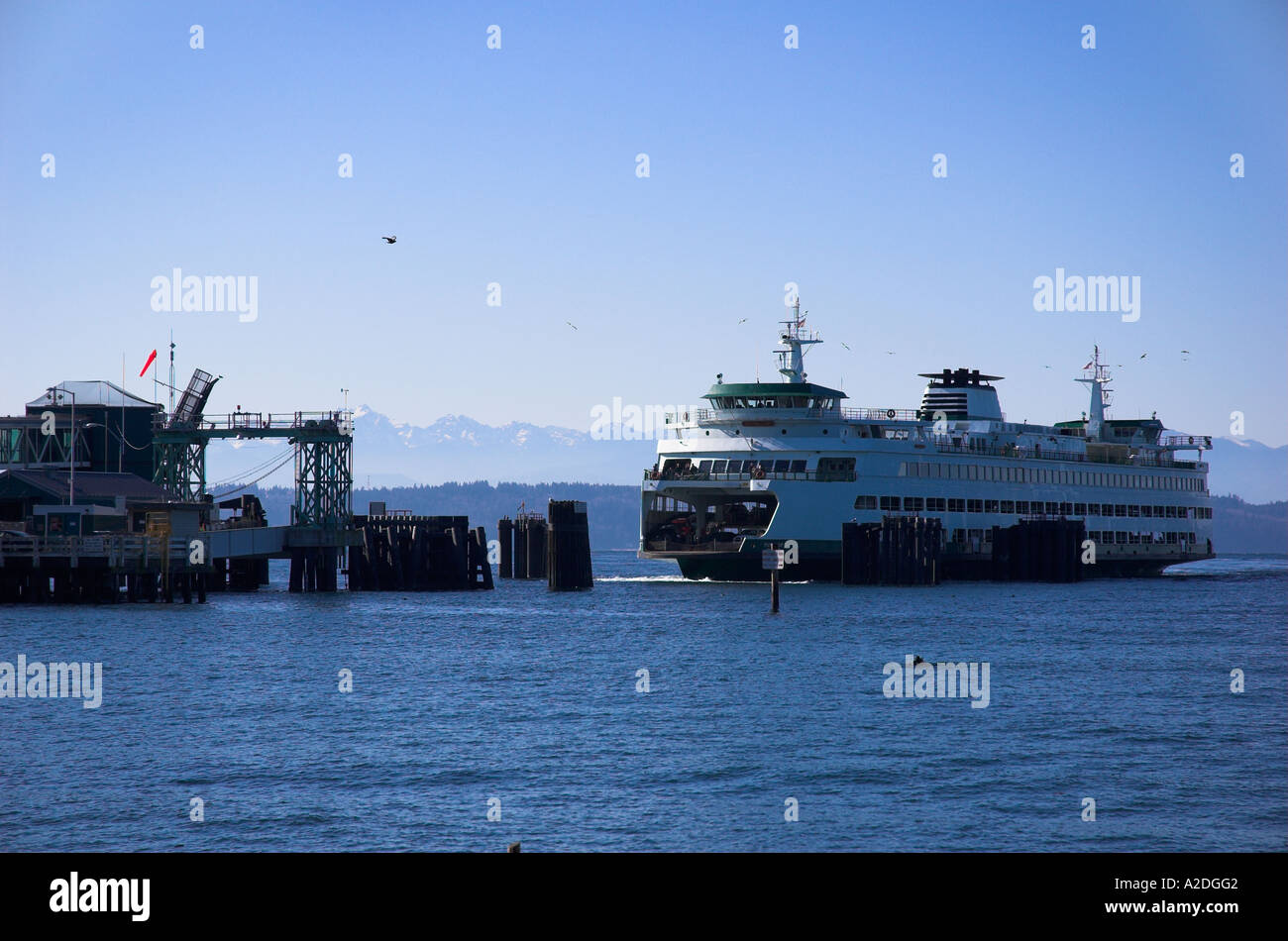 Fähre von Edmonds, Washington, usa Stockfoto