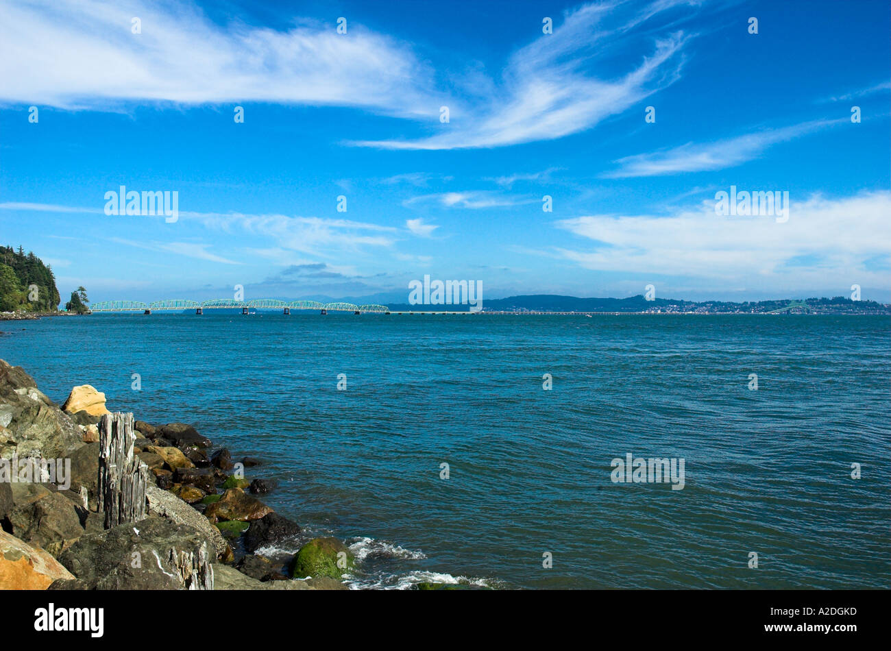 Columbia-River-Delta Washington, Oregon Usa Stockfoto