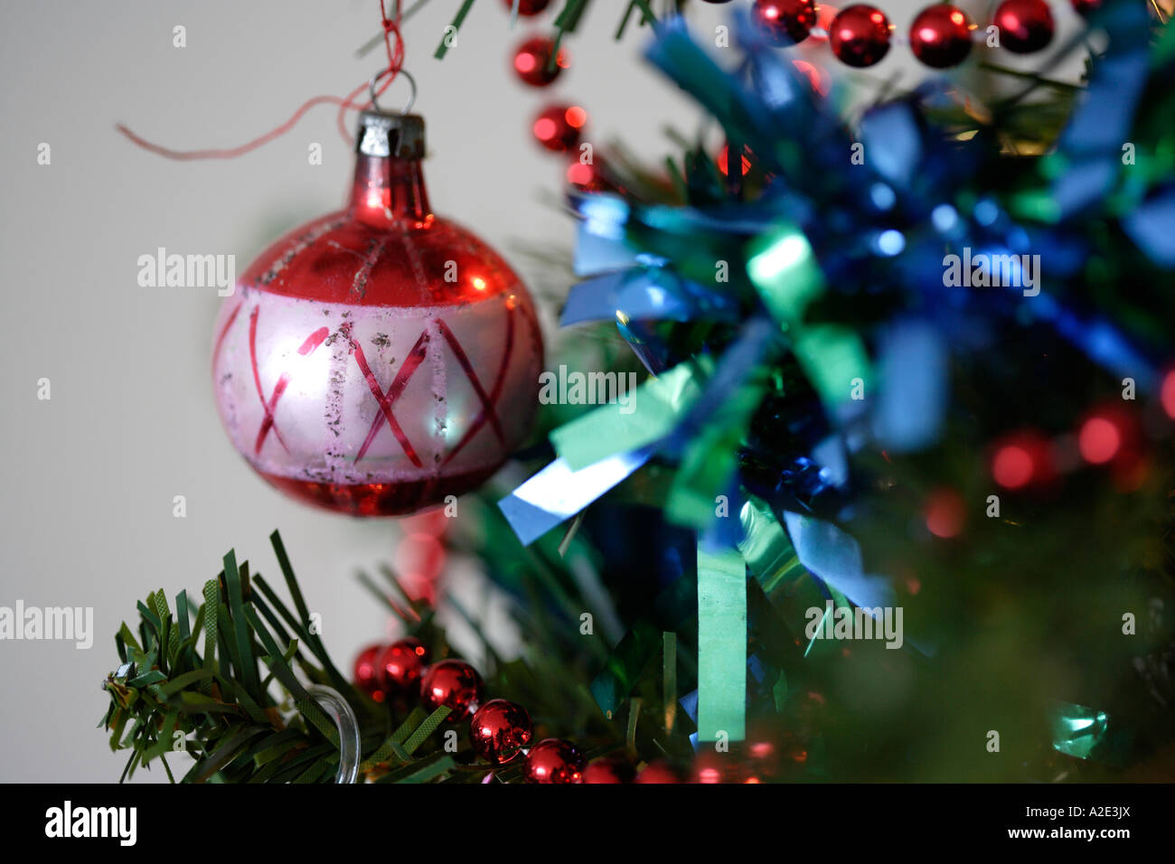 Weihnachtsbaum close-up Stockfoto