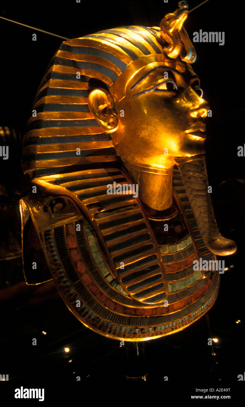 Tutankhamun Funerary Maske ägyptischen Museum Kairo Ägypten Stockfoto