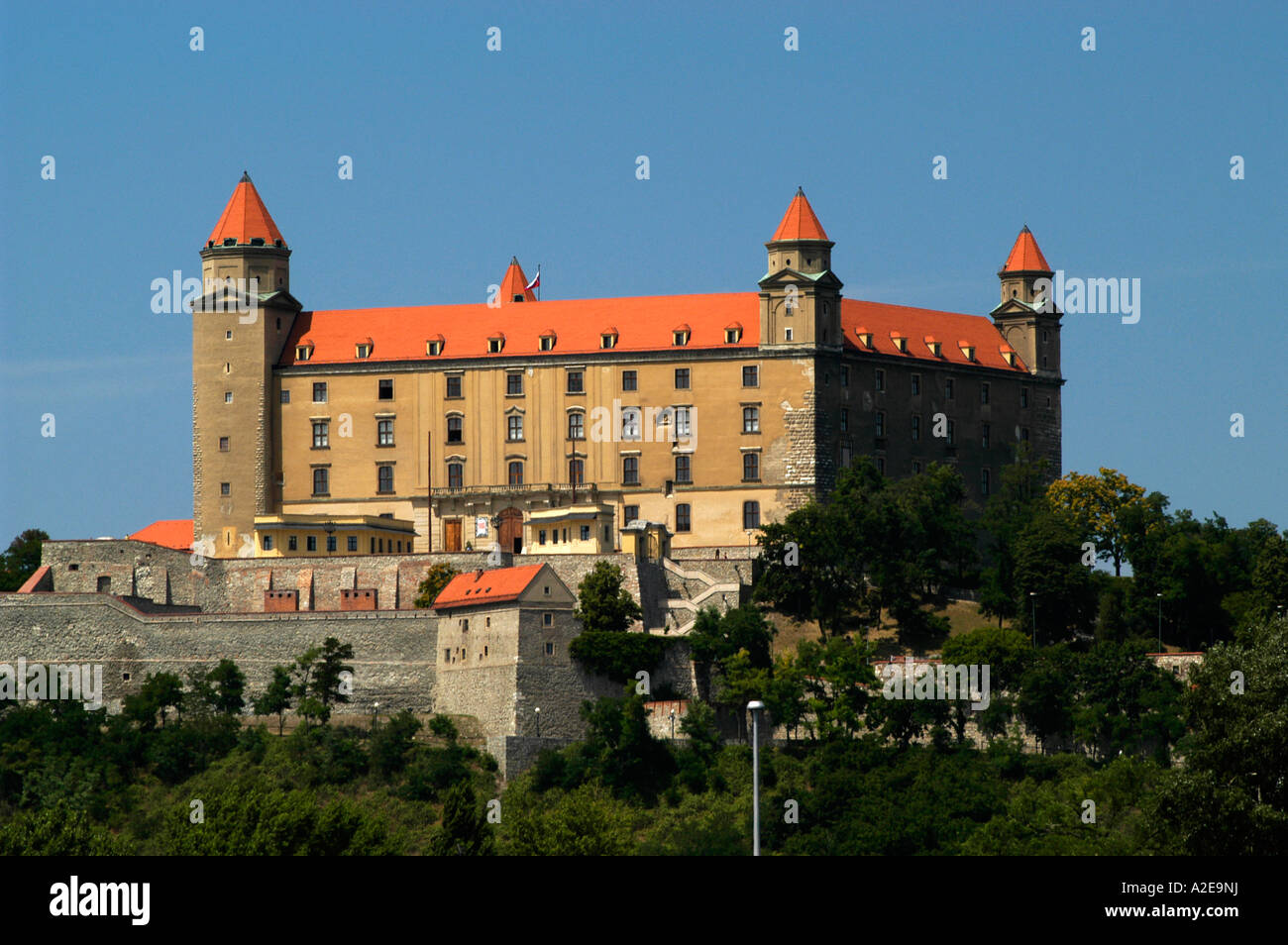 Bratislava, Burg Stockfoto