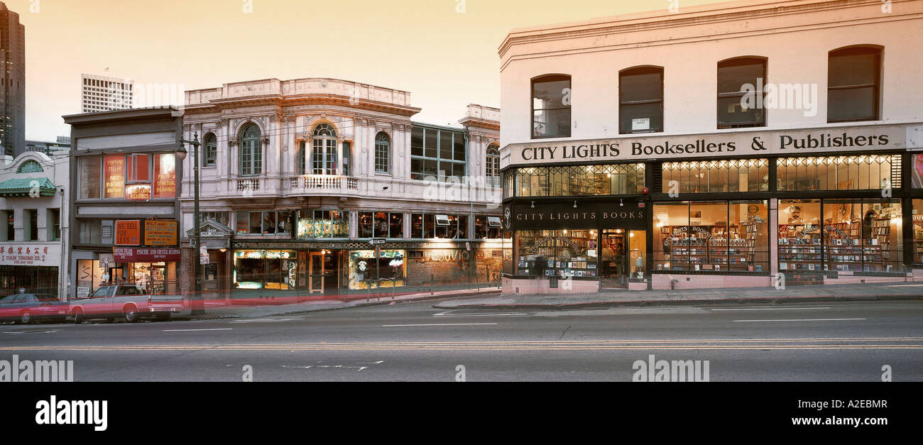 USA CA San Francisco City Lights bookstore Stockfoto