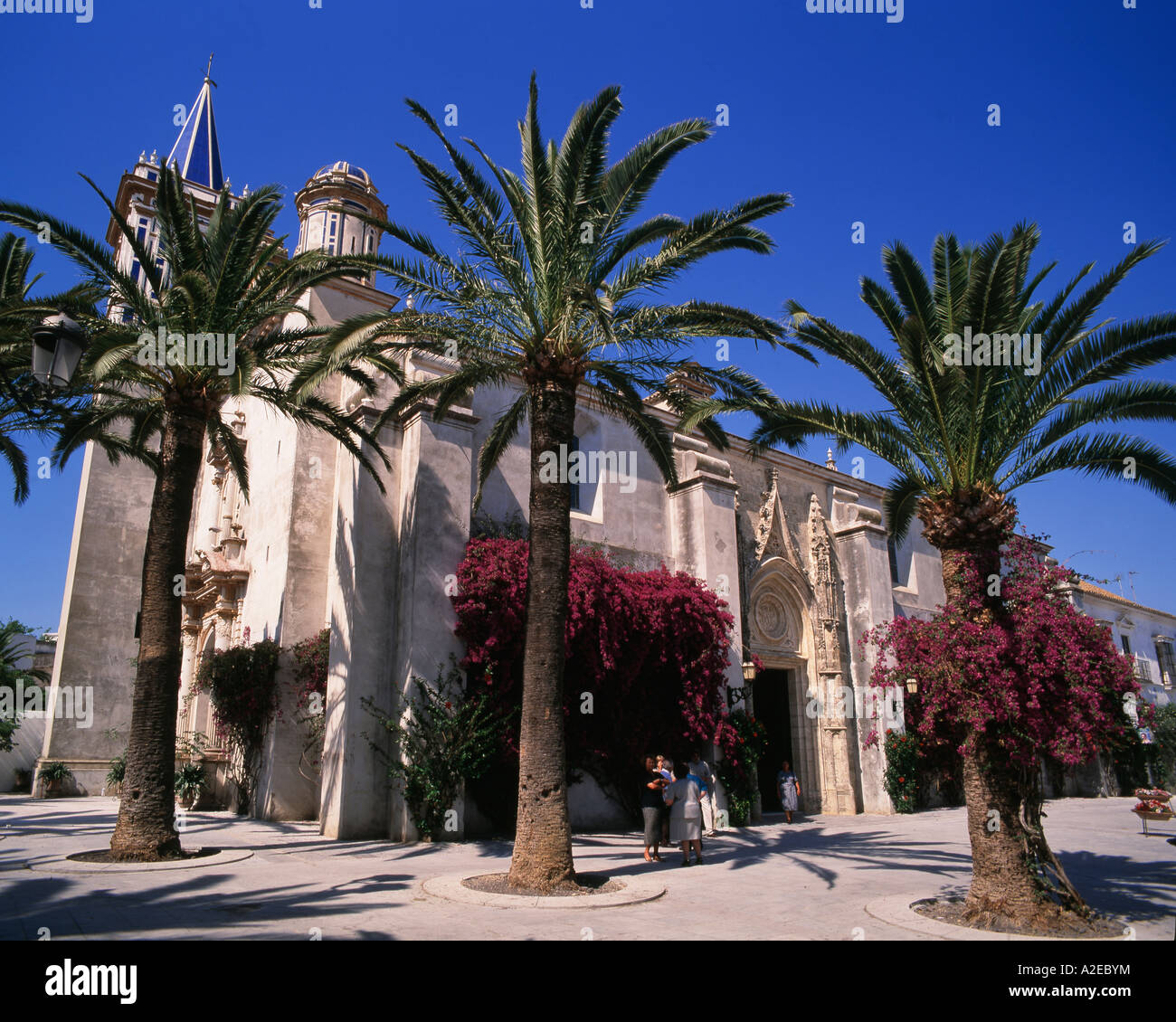 Spanien Provinz Cadiz Costa De La Luz Chipiona Kirche Stockfoto
