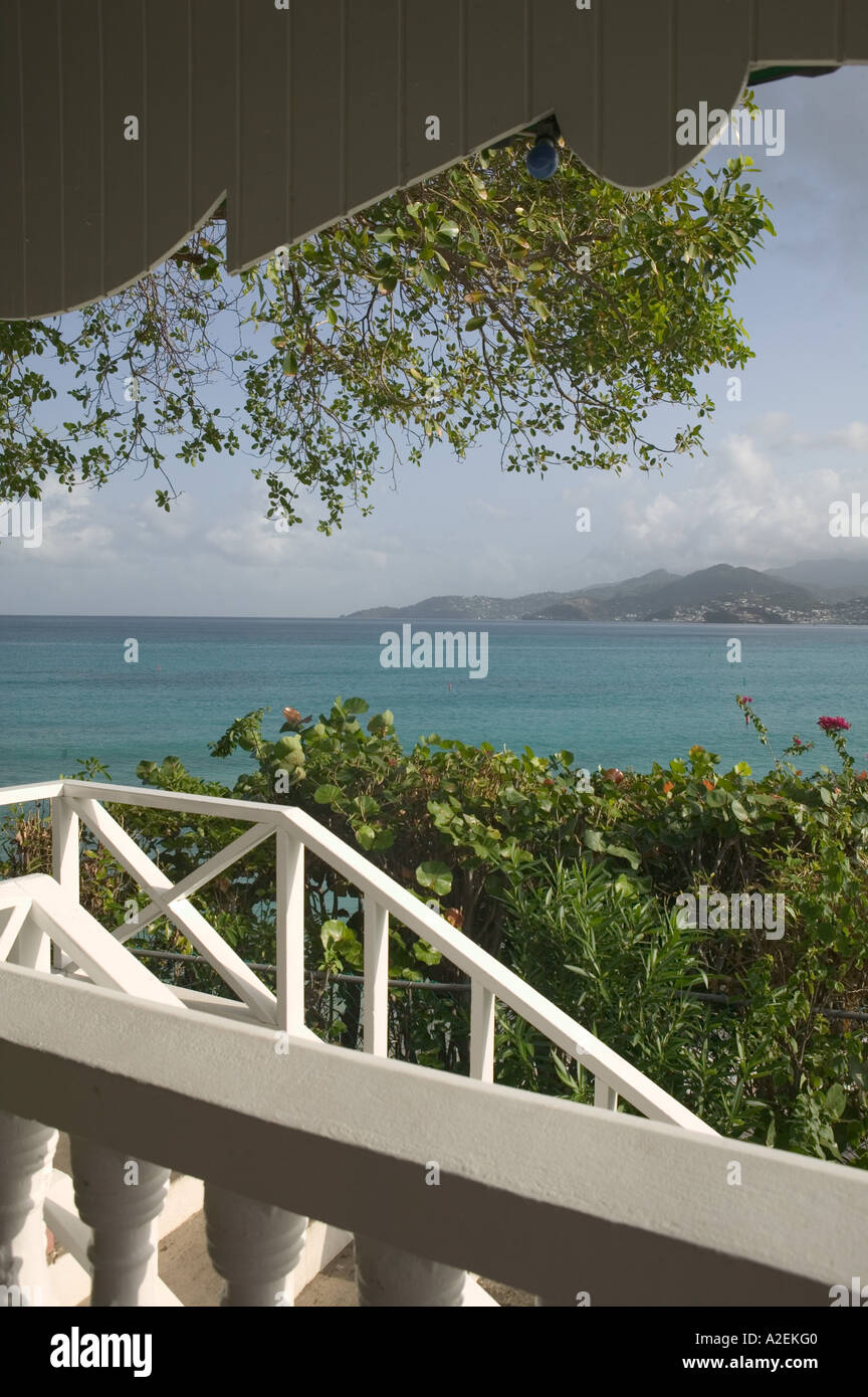 Caribbean, GRENADA, Grande Anse & Morne Rouge, Grande Anse Bay von Flamboyant Hotel Stockfoto