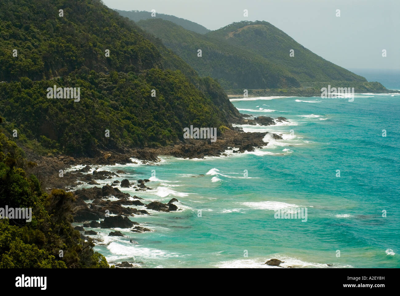 Mt trotzige Suche Great Ocean Road Great Otway National Park Victoria Australien Stockfoto