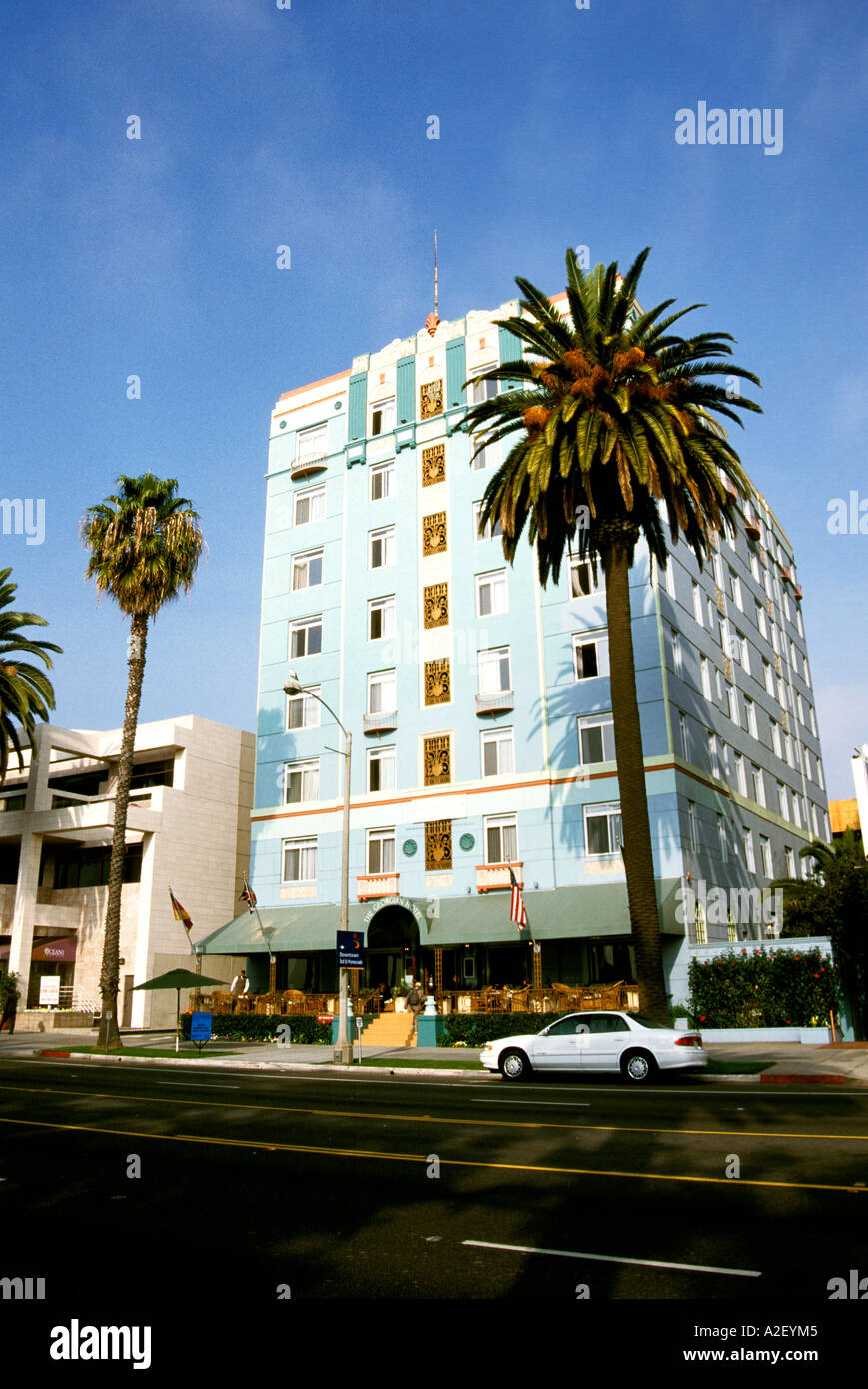 Kalifornien-Los Angeles Bereich georgische Art-Deco-Hotel in Santa Monica Stockfoto