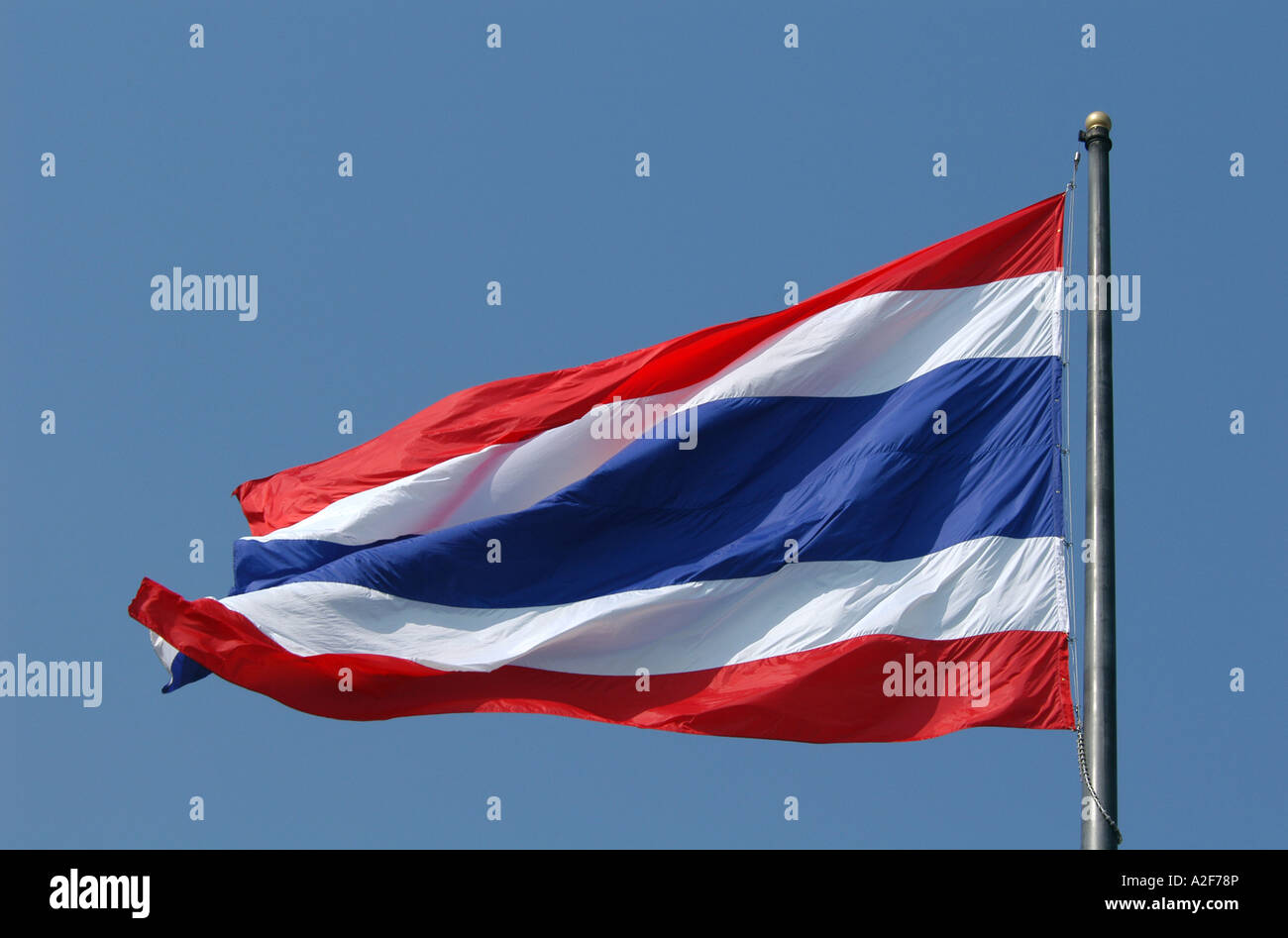 Wehende Flagge Thailand Stockfoto
