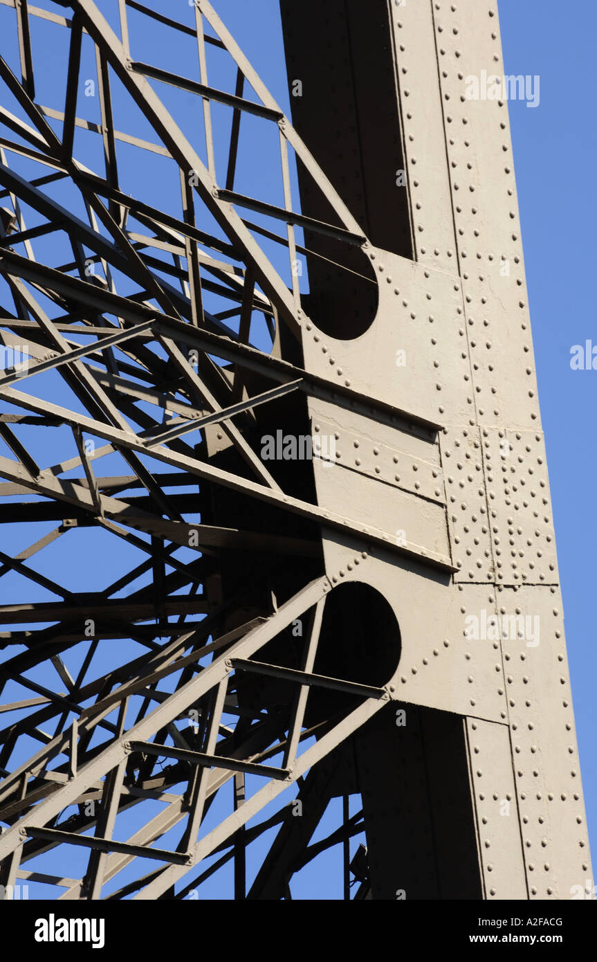 Paris, Eiffelturm, Tour Eiffel, Stahl Nieten Stockfotografie - Alamy