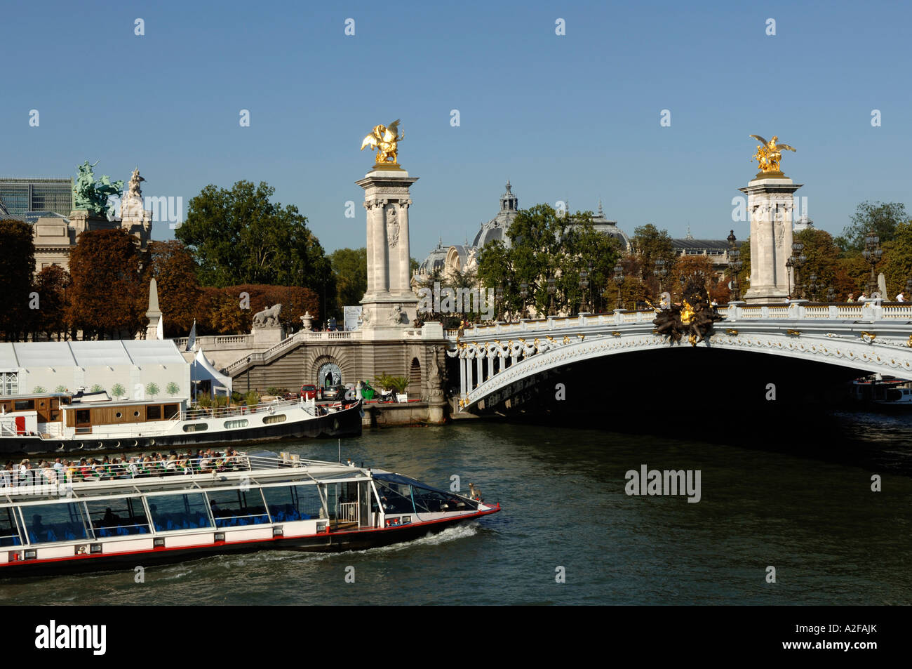 Paris, Pont Alexandre III Stockfoto