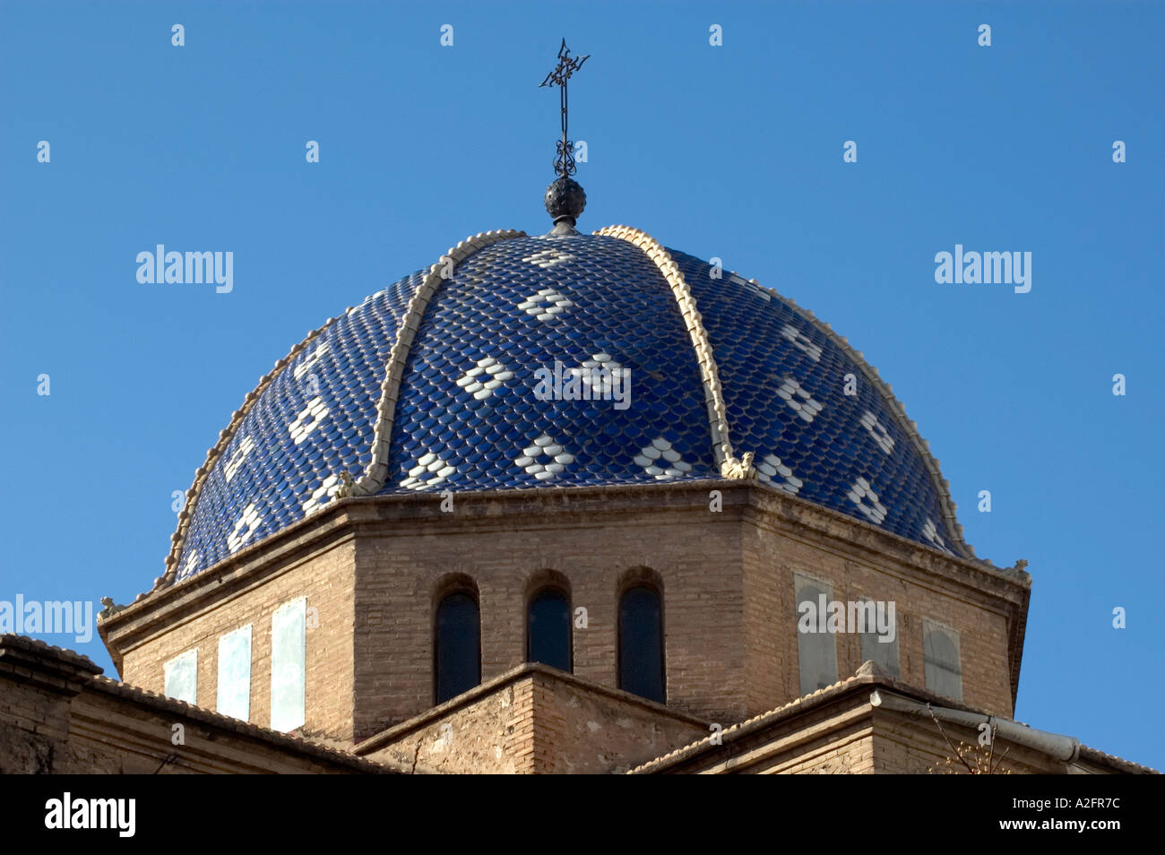 KUPPEL DES VALENCIANISCHEN KLOSTER MONASTERIO DE SAN CRISTOBAL VALENCIA SPANIEN EU Stockfoto