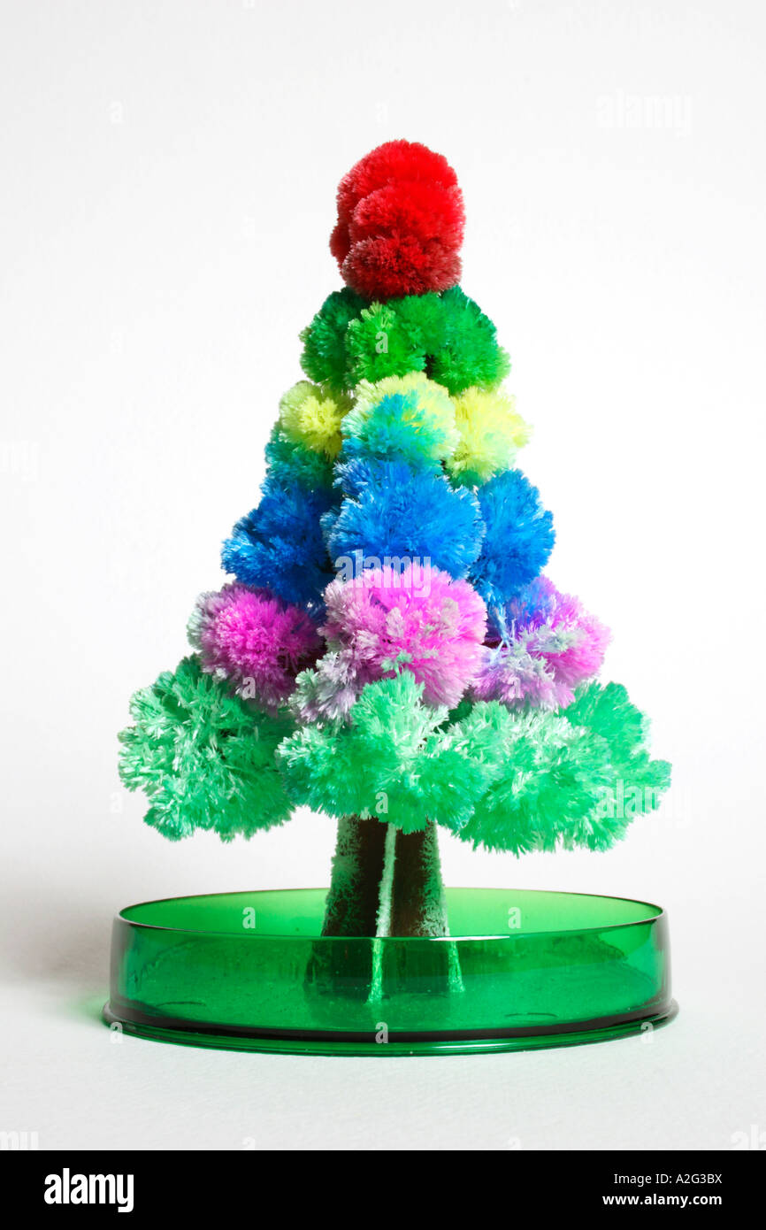 Ein ausgewachsener Baum für chemische Crystal Stockfoto