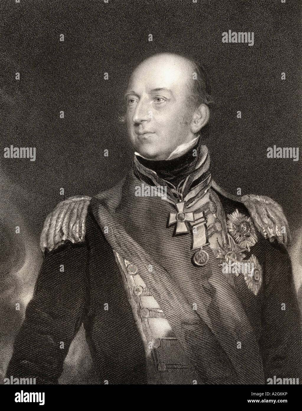 Sir Edward Codrington, Zwischen 1770 Und 1851. Britischer Admiral, Held der Schlacht von Trafalgar und der Schlacht von Navarino. Stockfoto