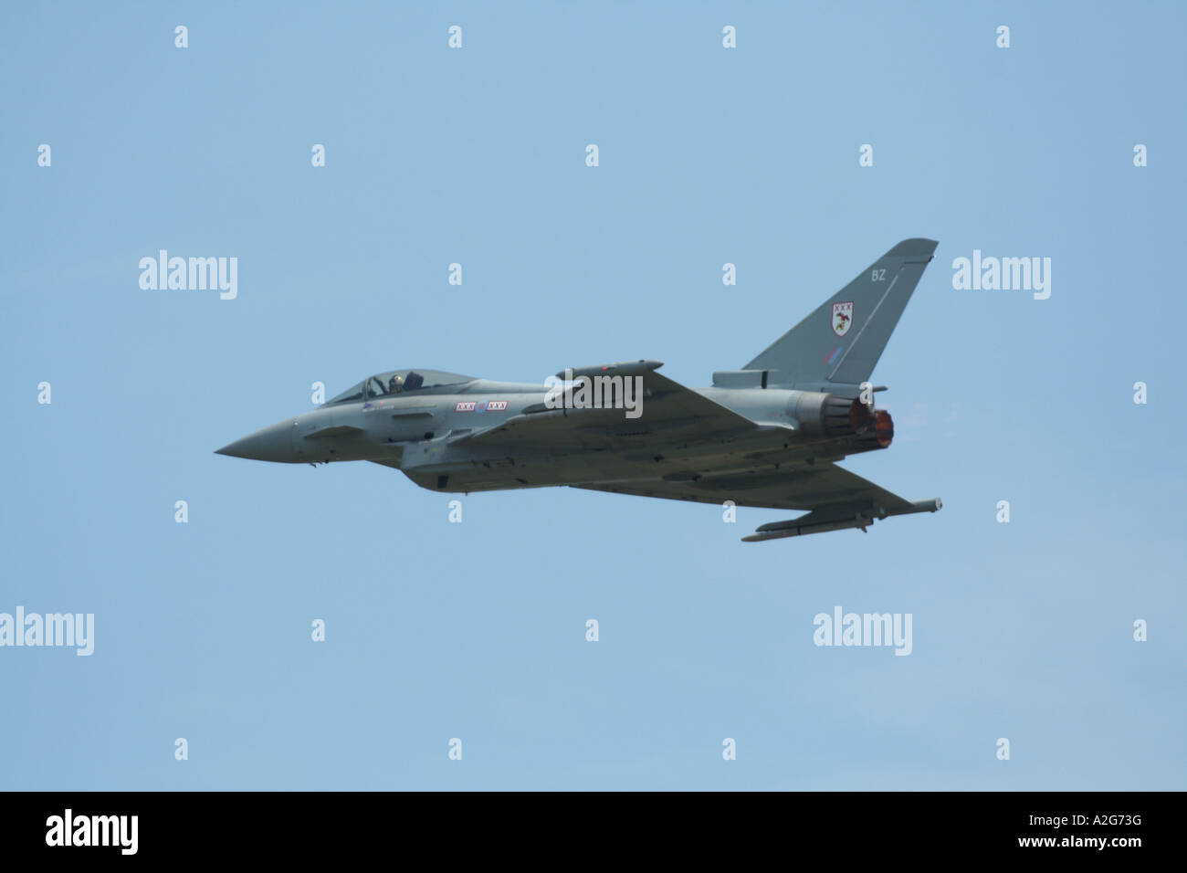 Eurofighter Typhoon in Waddington International Airshow anzeigen Stockfoto