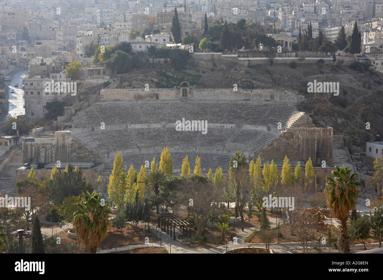 Amman Jordan Römisches Amphitheater Stockfoto