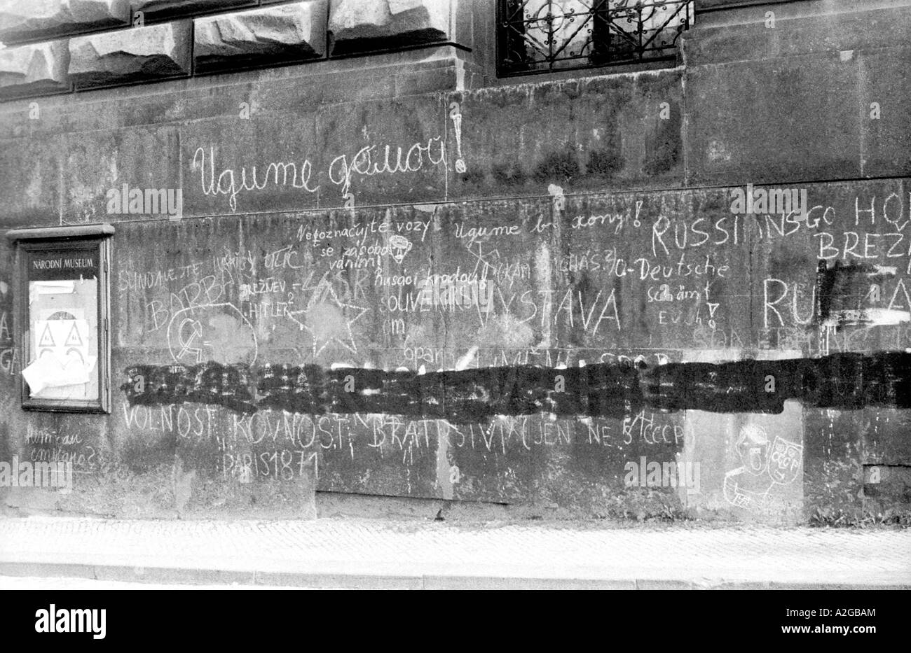 Sowjetische Besatzung in der Tschechoslowakei 1968 Stockfoto