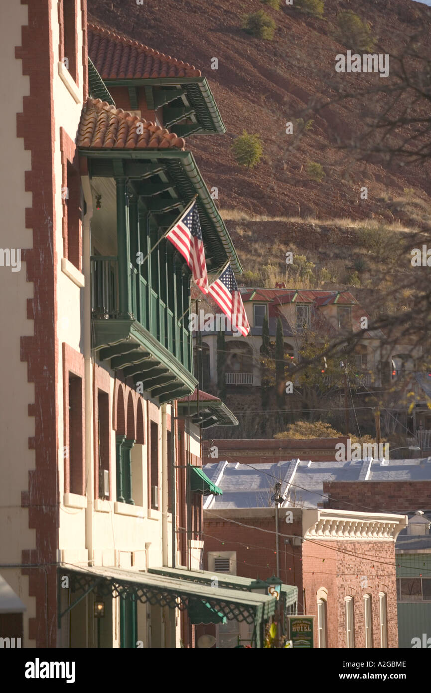 NA, USA, Arizona, Bisbee ehemalige Bergbaustadt, Copper Queen Hotel Stockfoto