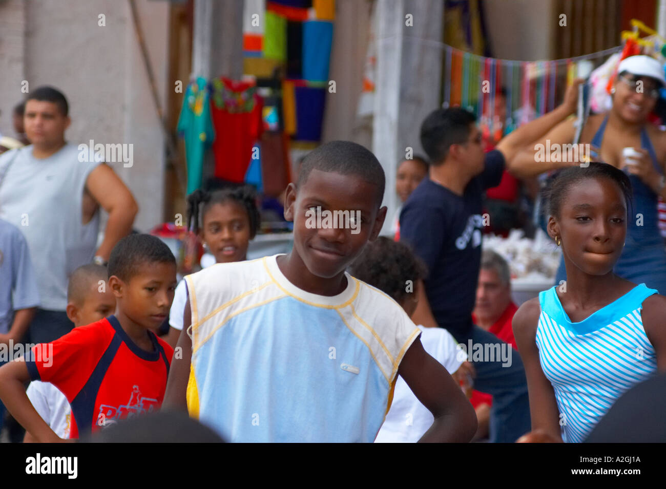 Kongo Kultur Kinder Stockfoto