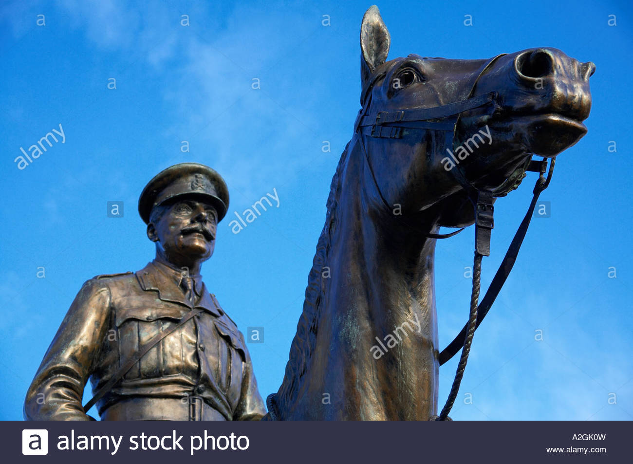 Earl Haig Statue, Esplanade Edinburgh Schottland Stockfoto