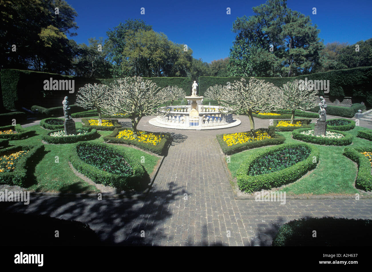 Der elisabethanischen Gärten Roanoke Island North Carolina 2002 Stockfoto