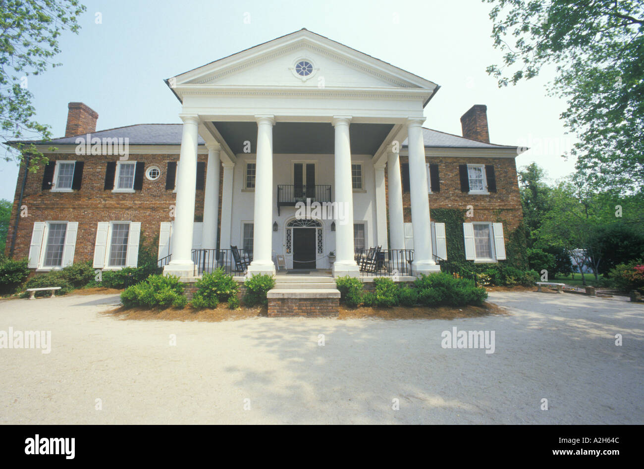Der Eingang zu einer südlichen Plantage Charleston South Carolina 2002 Stockfoto