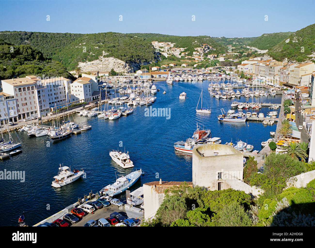 Bonifacio an der Südspitze von Korsika Stockfoto