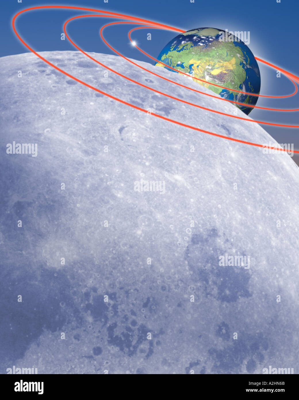 Raumkonzept: Globale Kommunikation Stockfoto