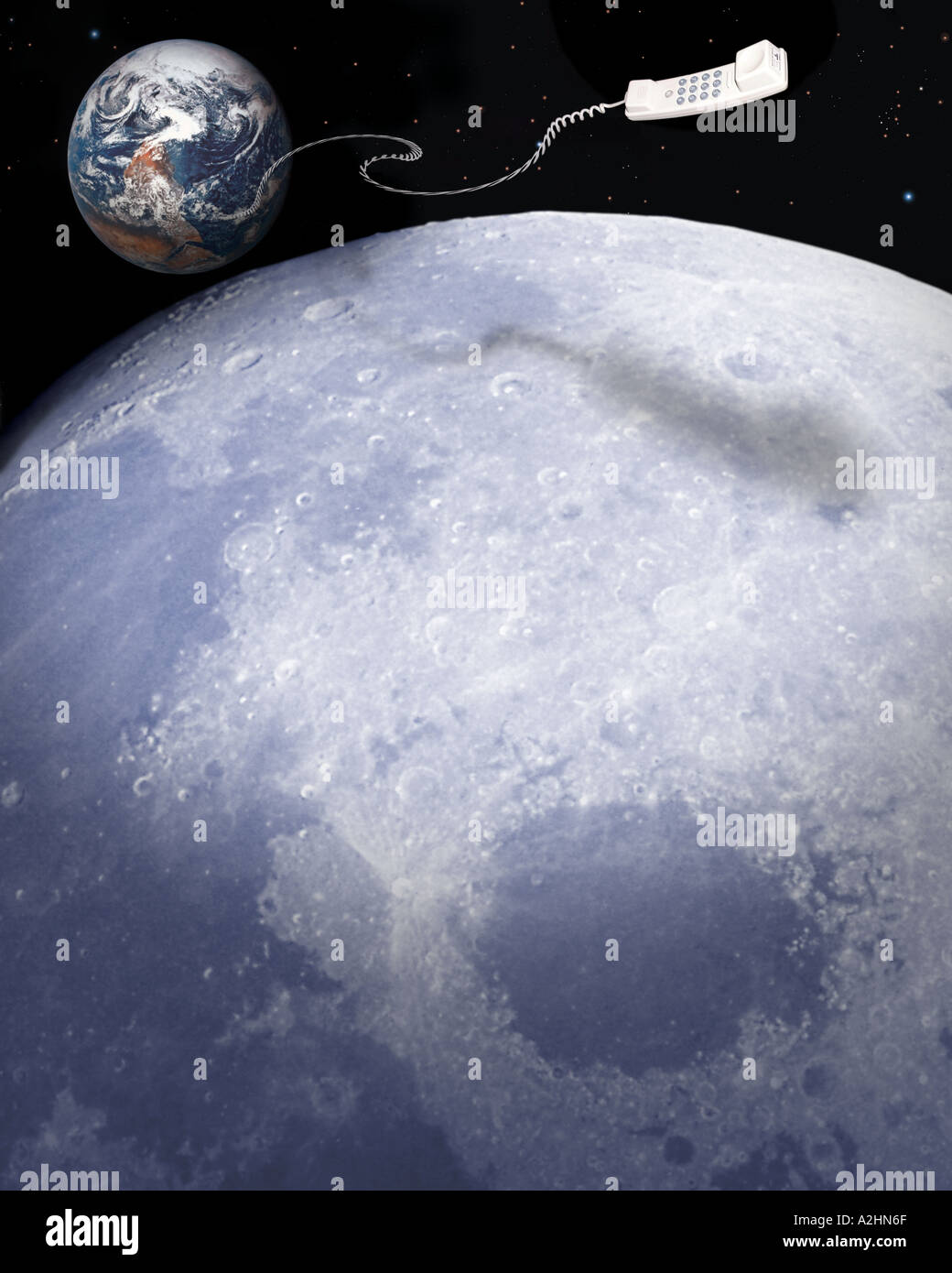 Konzept: Globale Kommunikation Stockfoto