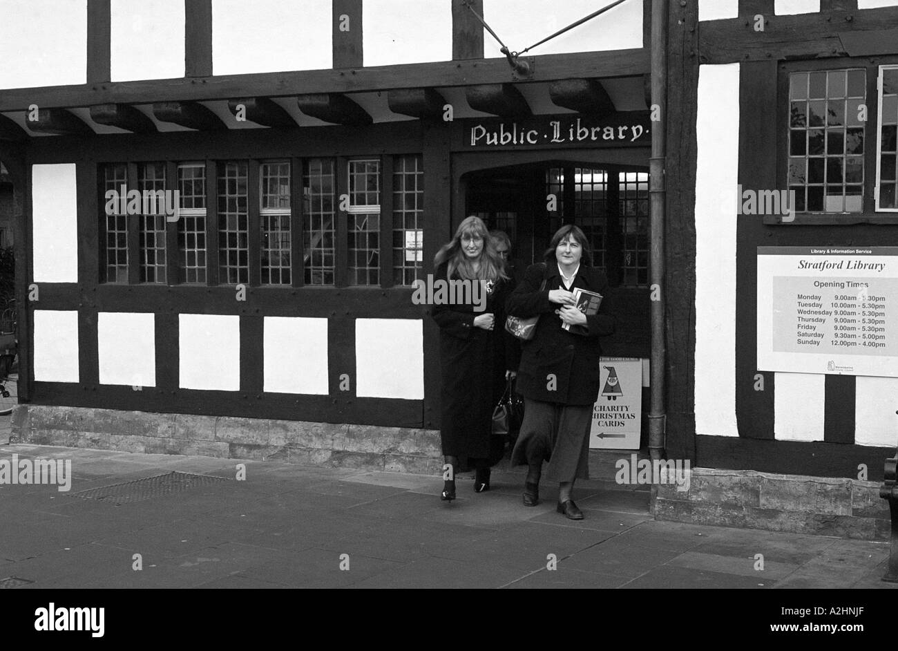 Stratford-upon-Avon öffentliche Bibliothek, Warwickshire, England, UK Stockfoto