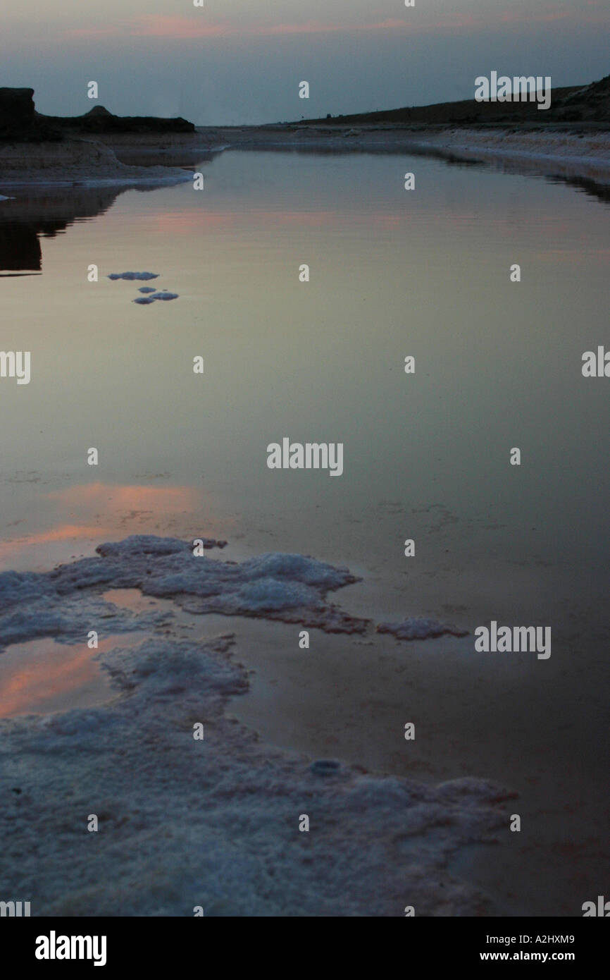 Tunesien größten Salzsee, Chott El Jerid, Stockfoto