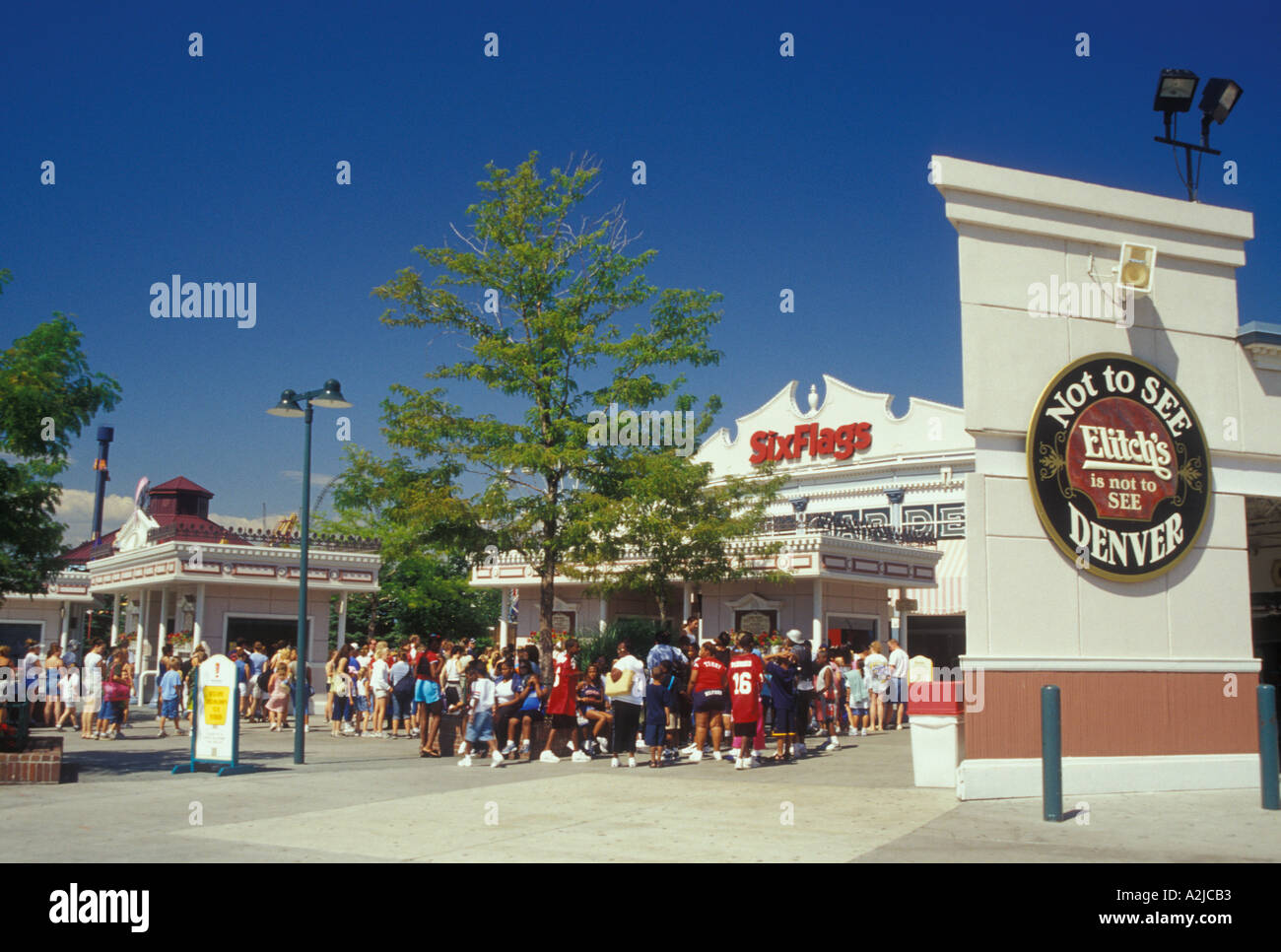Elitch Gardens Amusement Park Stockfotos Elitch Gardens