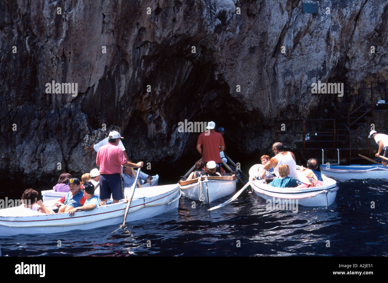 Italien Insel Capri Blaue Grotte Stockfoto