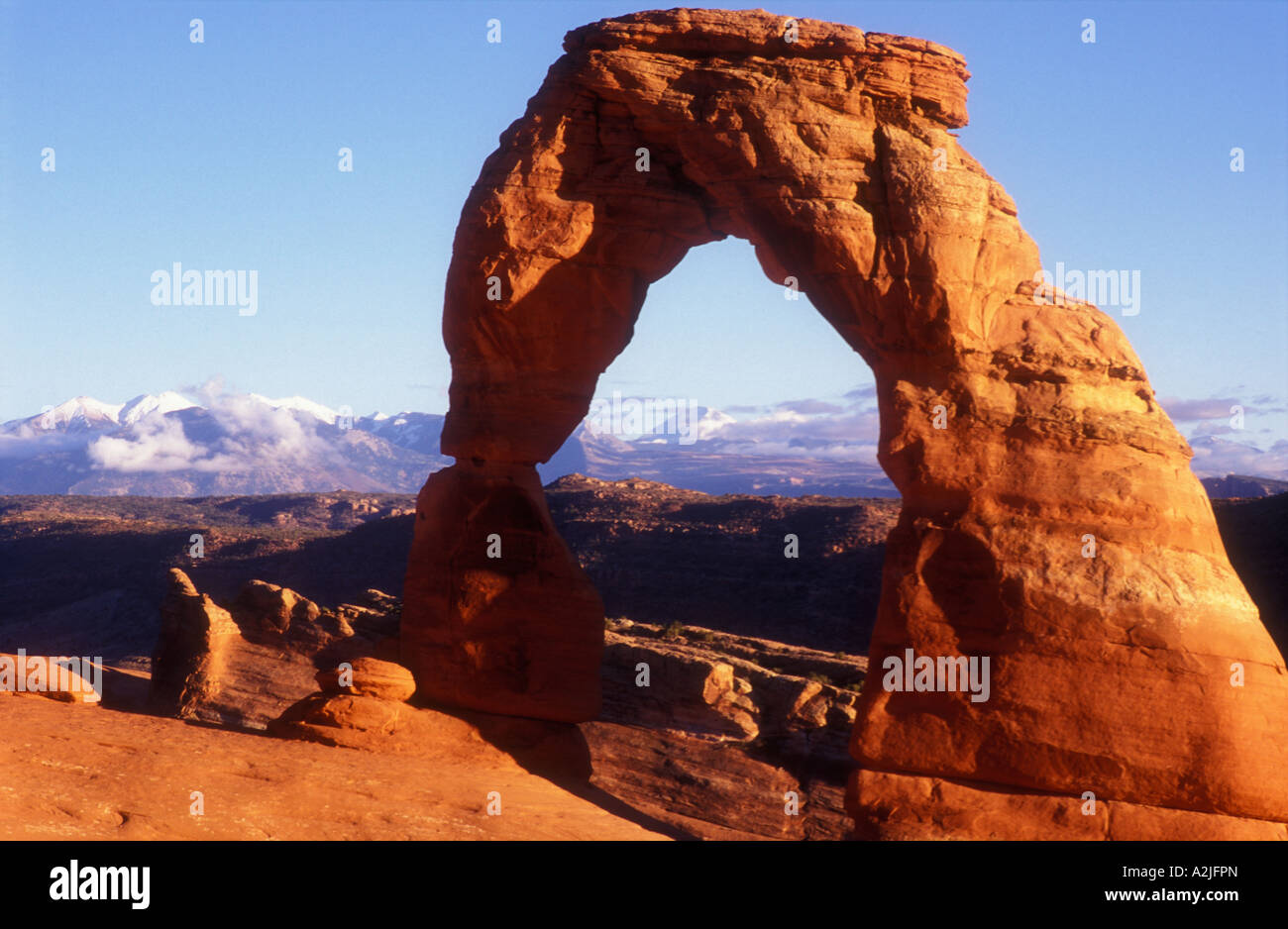 Delicate Arch USA Utah Arches-Nationalpark Stockfoto