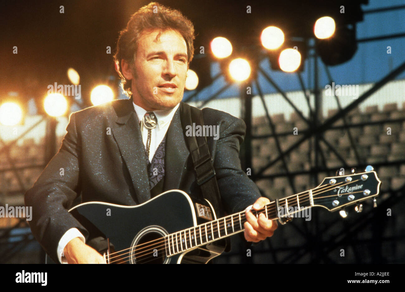 BRUCE SPRINGSTEEN in der Ahoy in Rotterdam im Jahr 1988 Stockfoto