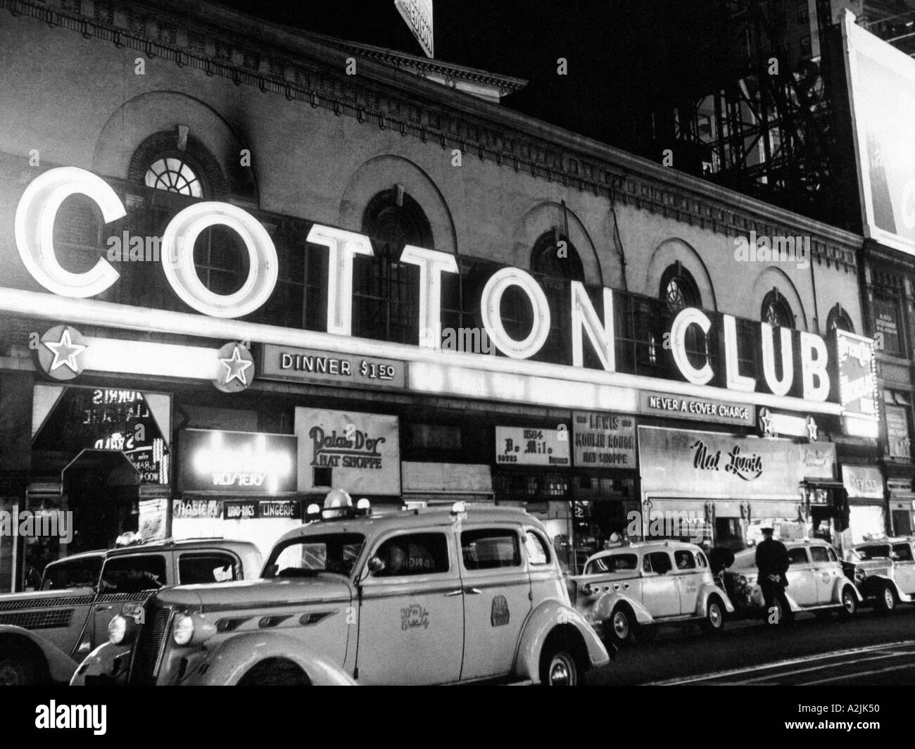 COTTON CLUB in Harlem New York der 1930er Jahre Stockfoto