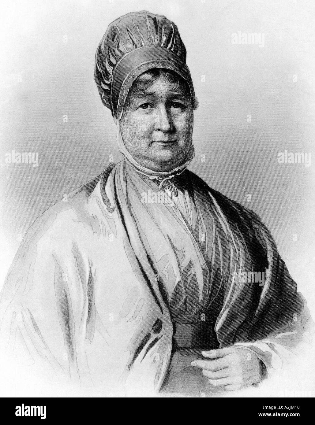 Elizabeth Fry 1780 1845 Englisch Gefängnis Reformer und Quäker Stockfoto