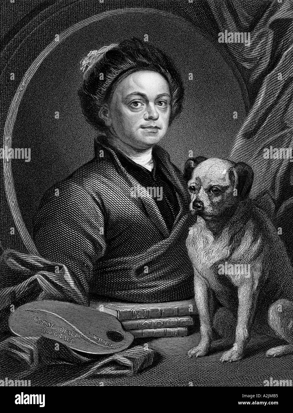 WILLIAM HOGARTH, englischer Maler und Kupferstecher 1697 1764 Stockfoto