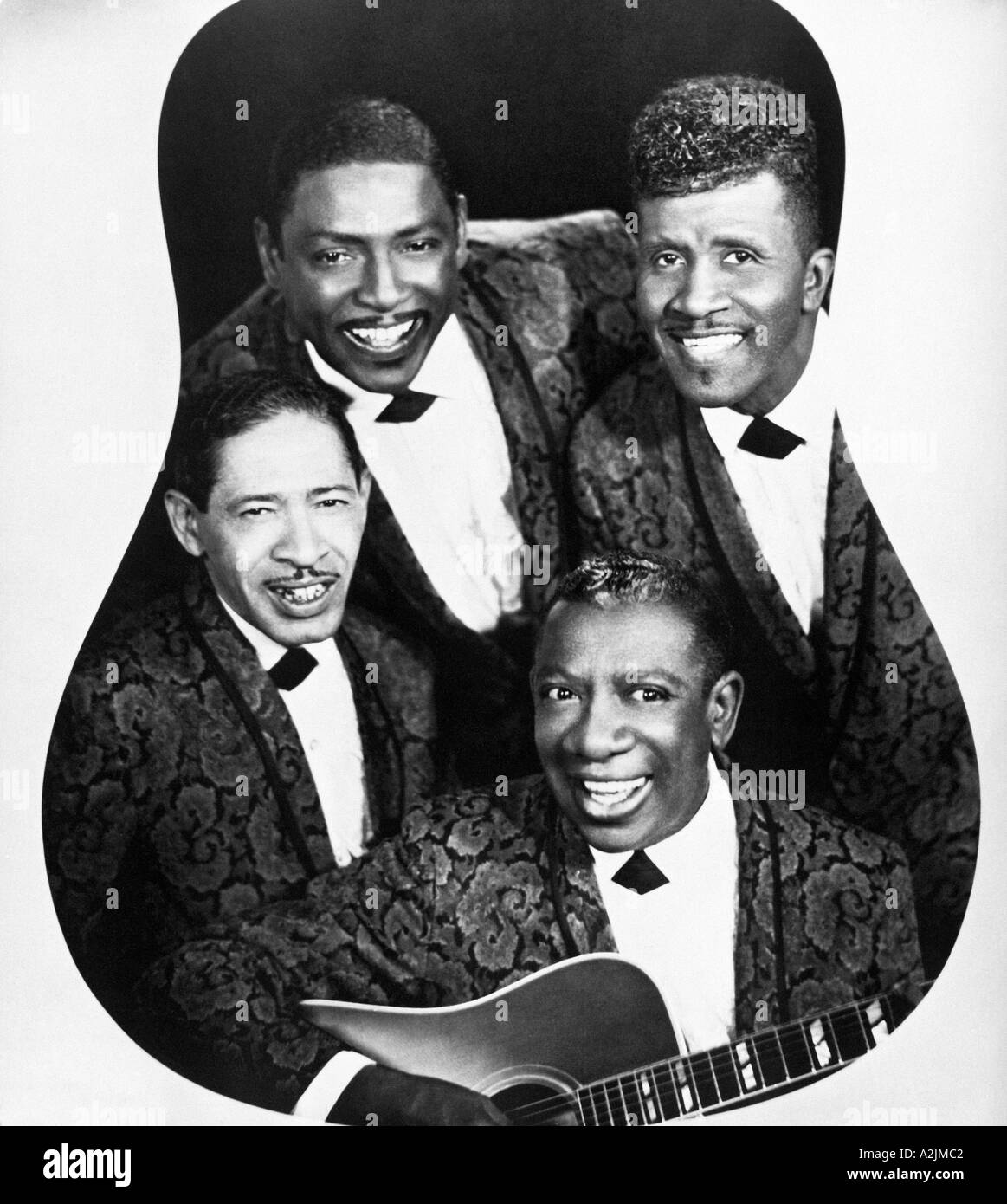 Tinte Flecken eine frühen Lineup von US-Harmonie-Gruppe Stockfoto