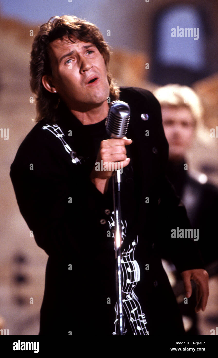 JOHNNY LOGAN-irischen Singer-Songwriter, der Eurovision dreimal für Irland gewonnen Stockfoto