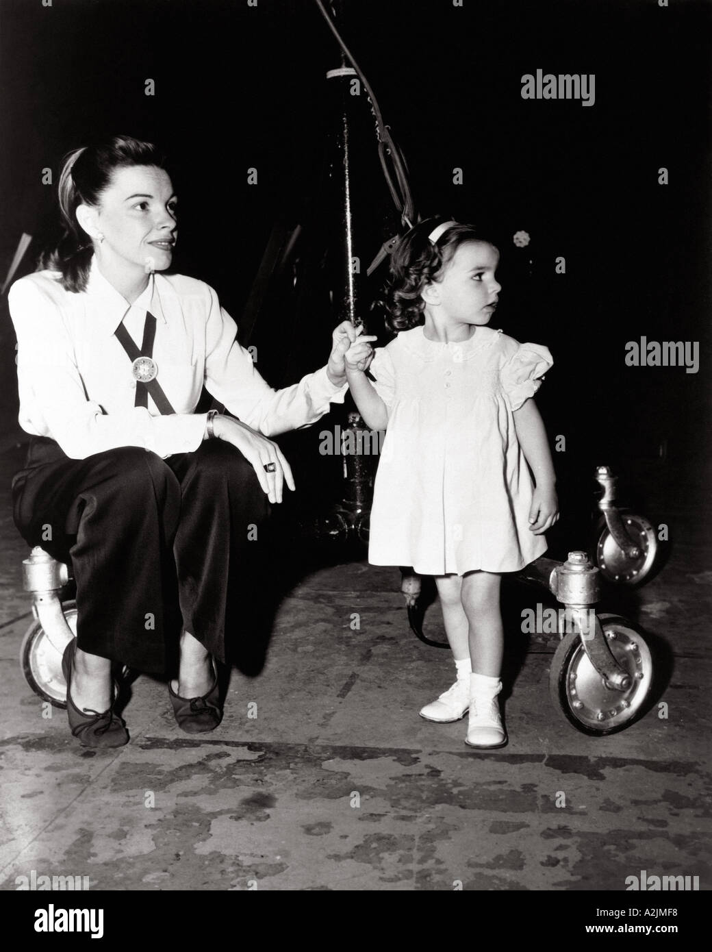 JUDY GARLAND mit Tochter Liza Minnelli Stockfoto