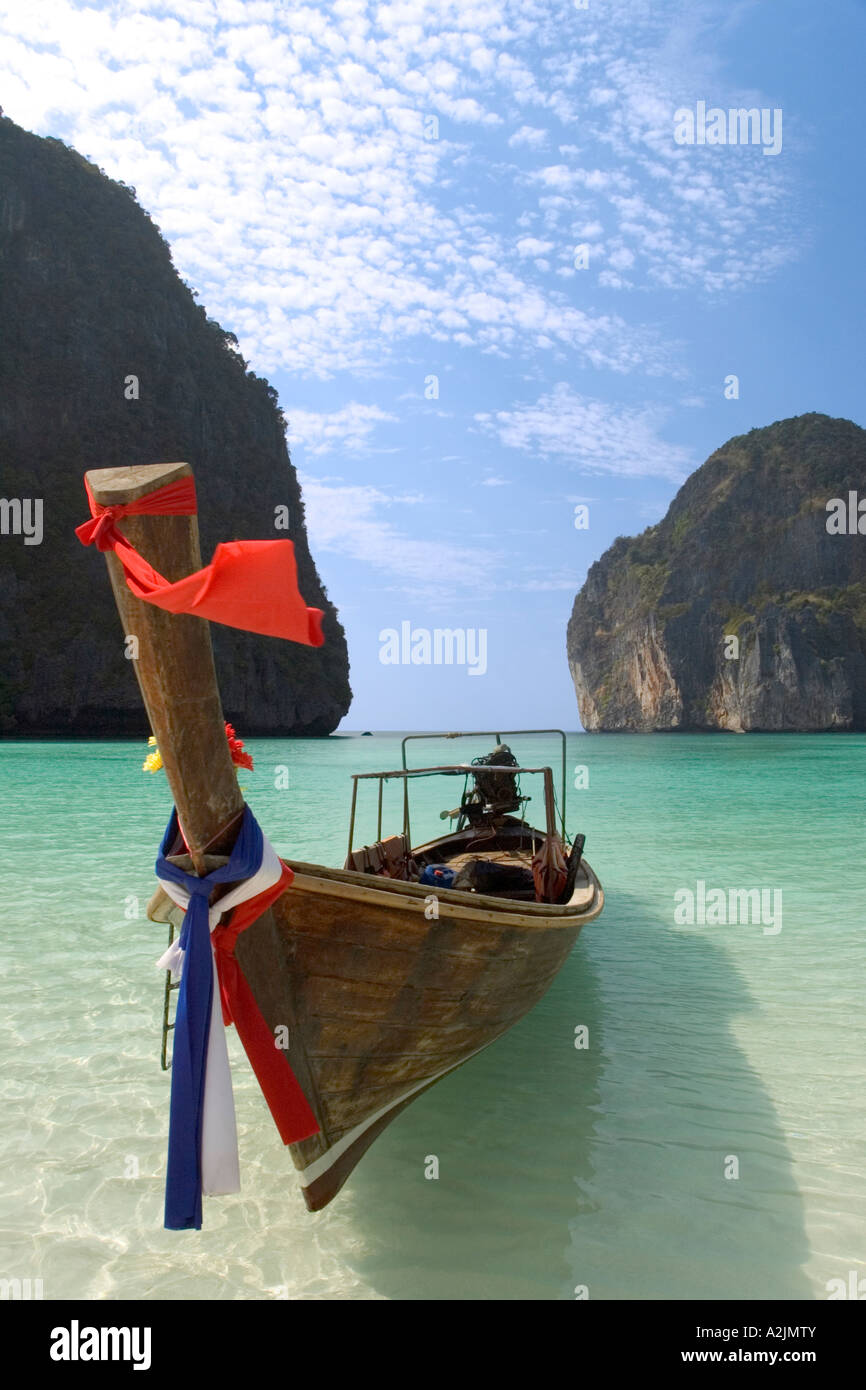 Long Tail Boot, Koh Phi Phi Leh, Thailand Stockfoto