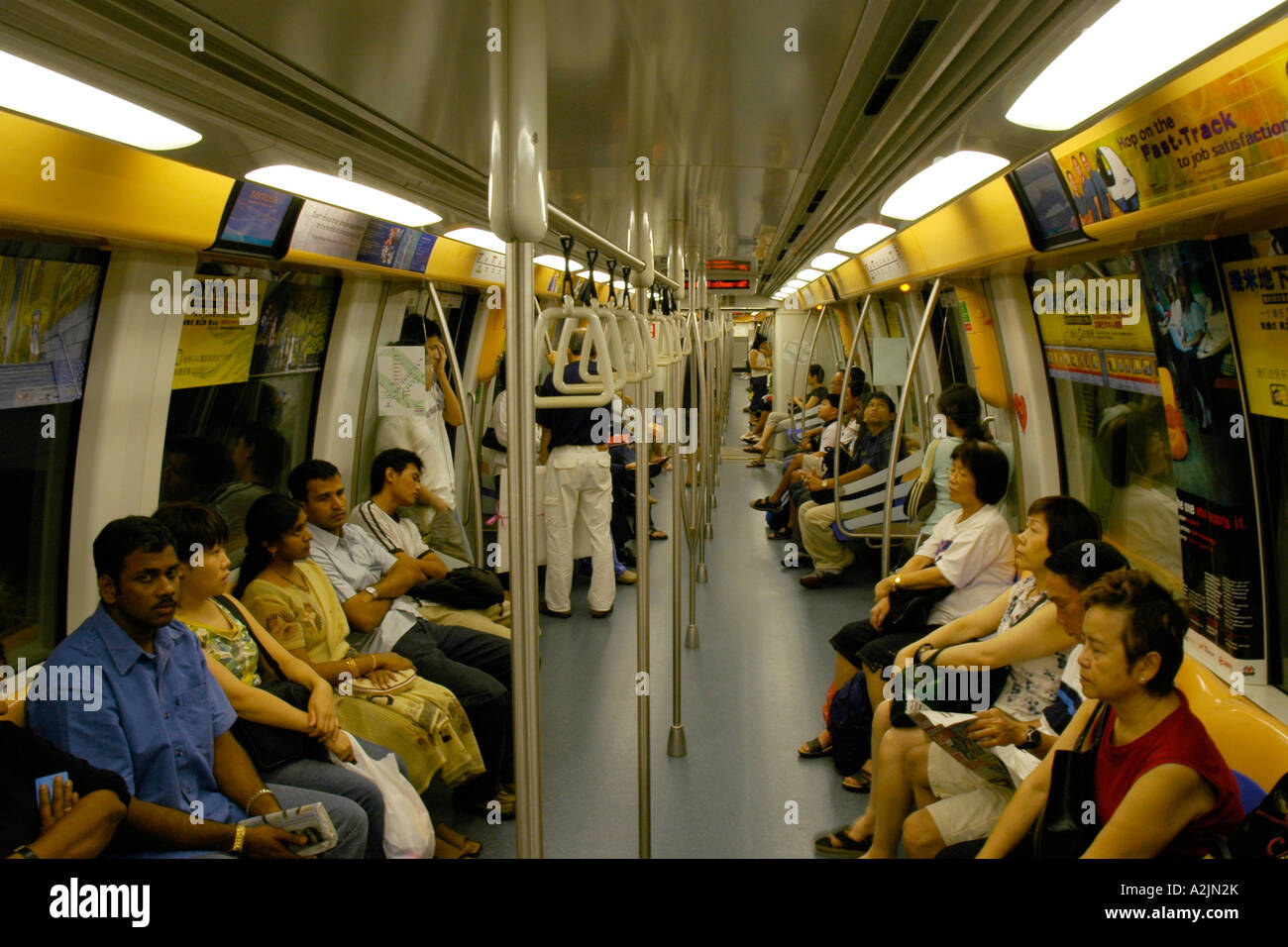 Singapur-U-Bahn Stockfoto