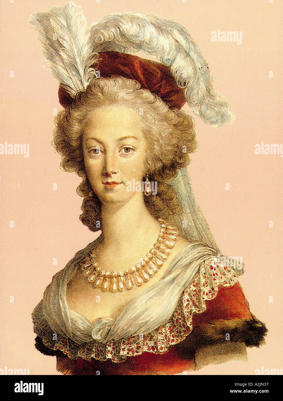 MARIE ANTOINETTE Königin von Frankreich 1755 1793 Stockfoto