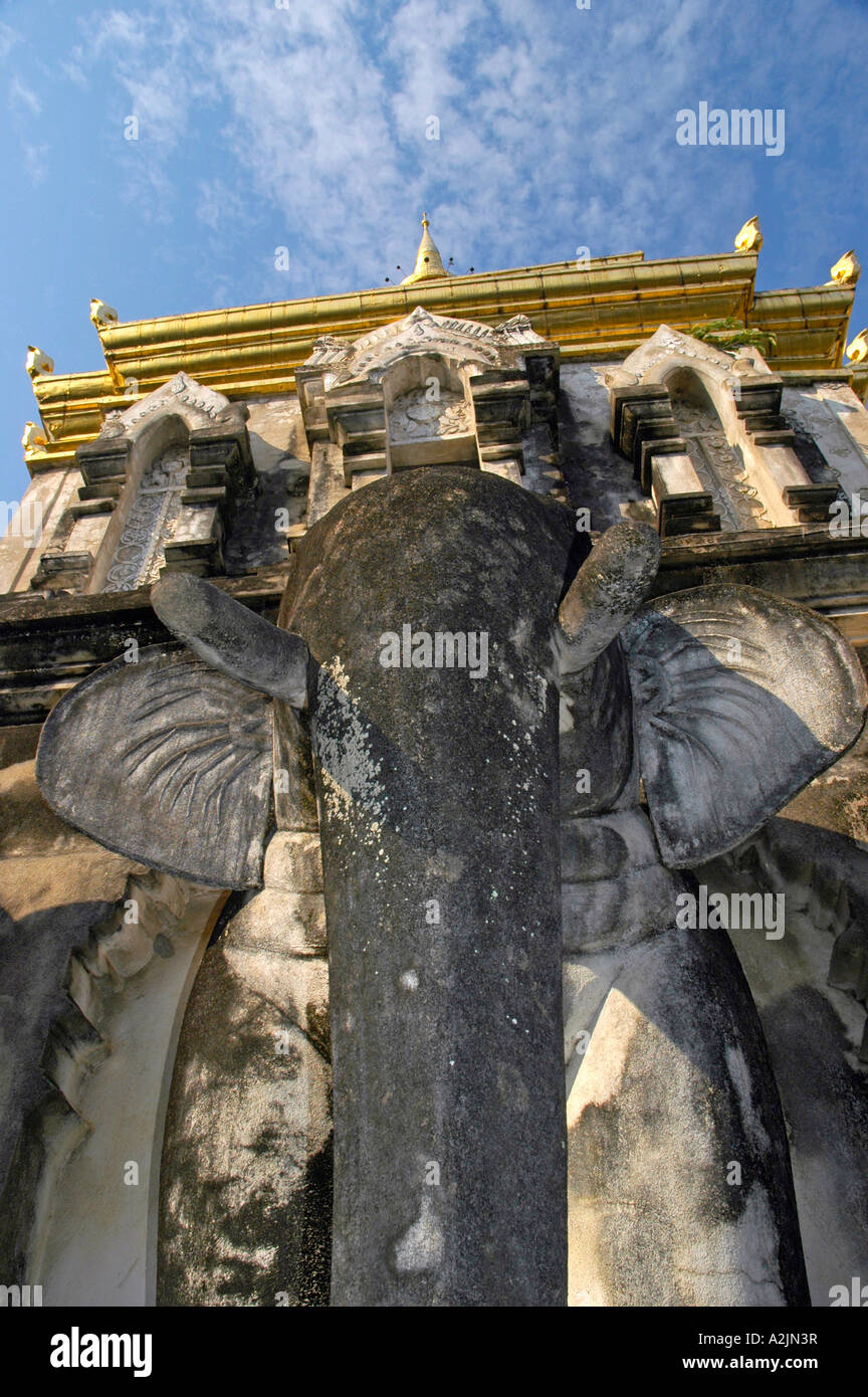 Elefant-Stupa Stockfoto