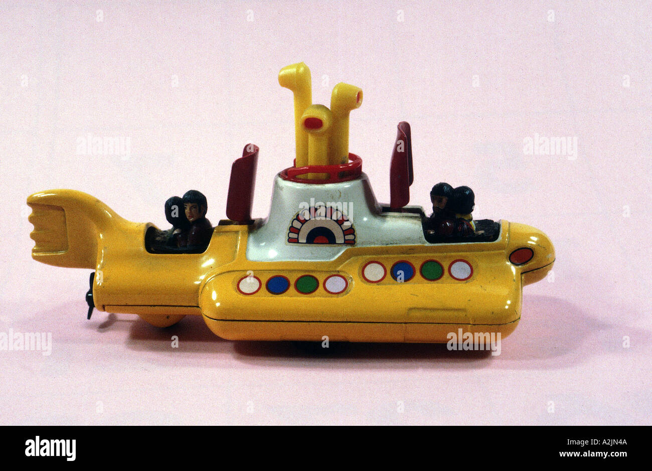 BEATLES Memorabilia Kunststoff Yellow Submarine von 1968 Stockfoto