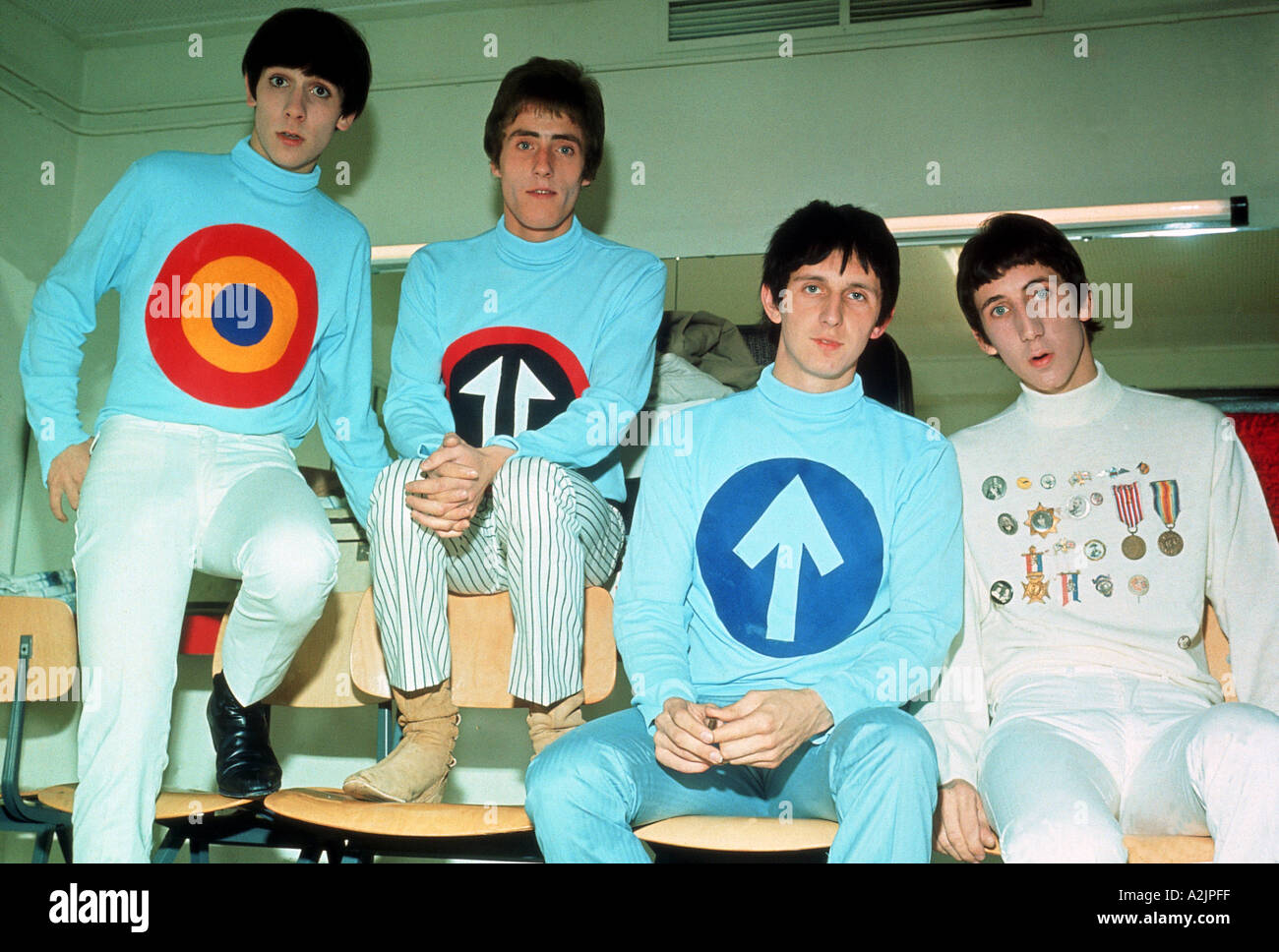 DIE UK-Gruppe in Amsterdam für eine niederländische TV-Show Aufzeichnung 20. September 1965 Stockfoto