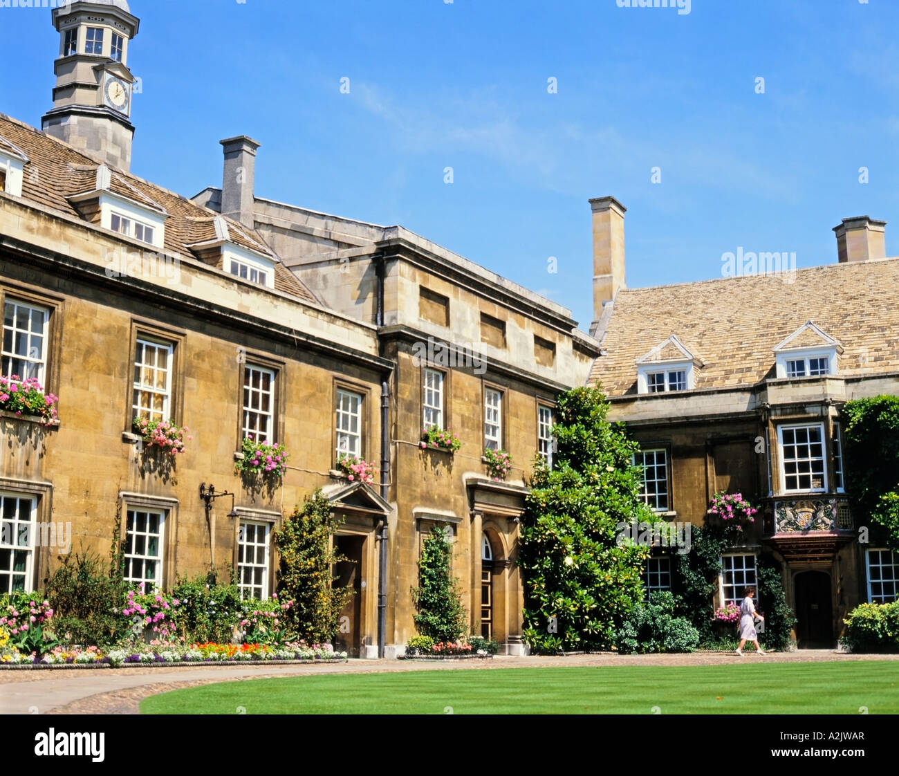 Christ's College Cambridge, Cambridgeshire, England, Großbritannien Stockfoto