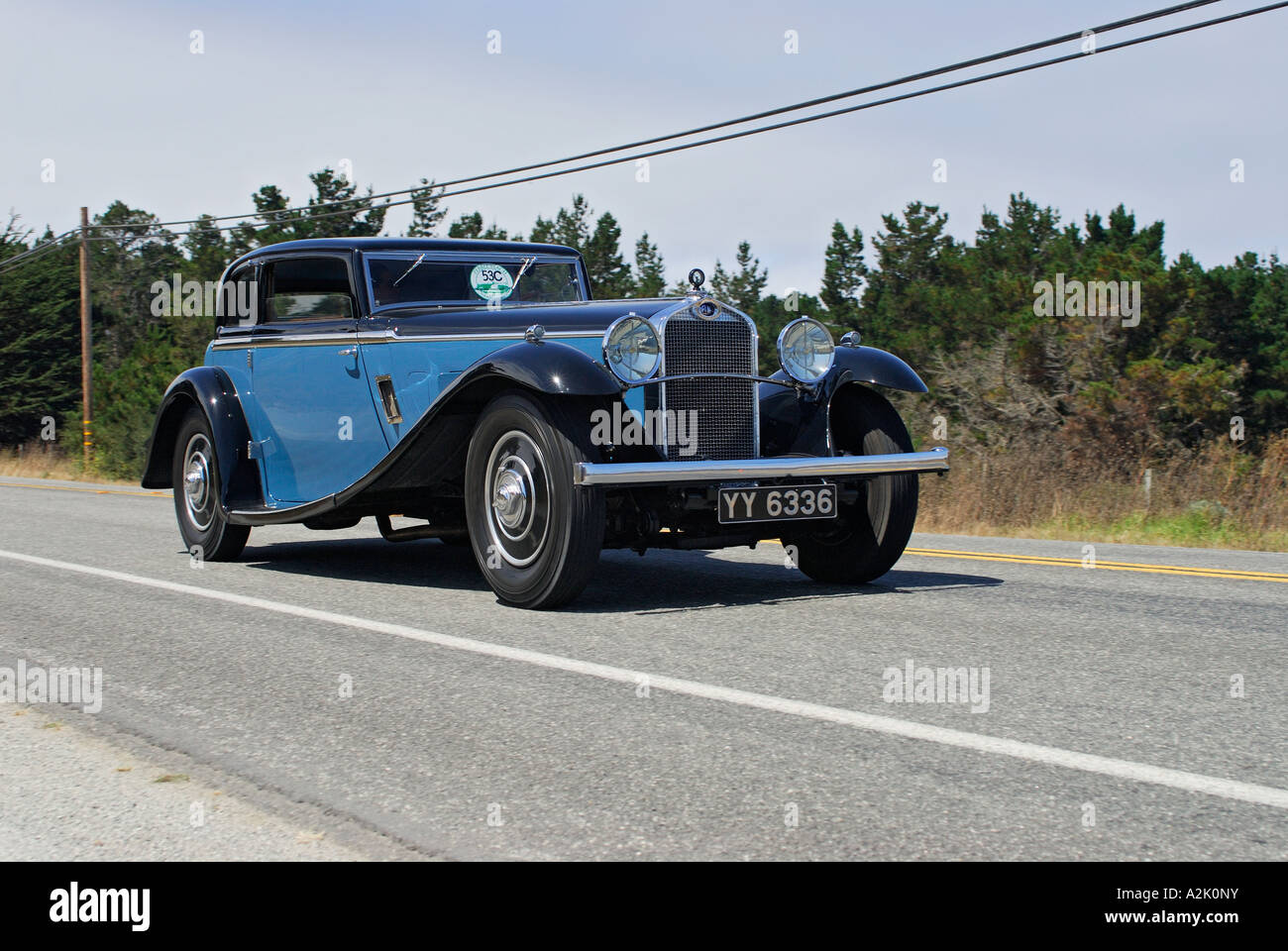 "Delage ^ D8 ^ 120 Letourneur & ^ Marchand Sport Coupe, ^ 1937,"Pebble Beach Concourse d ' Elegance Tour", Monterey, Kalifornien" Stockfoto